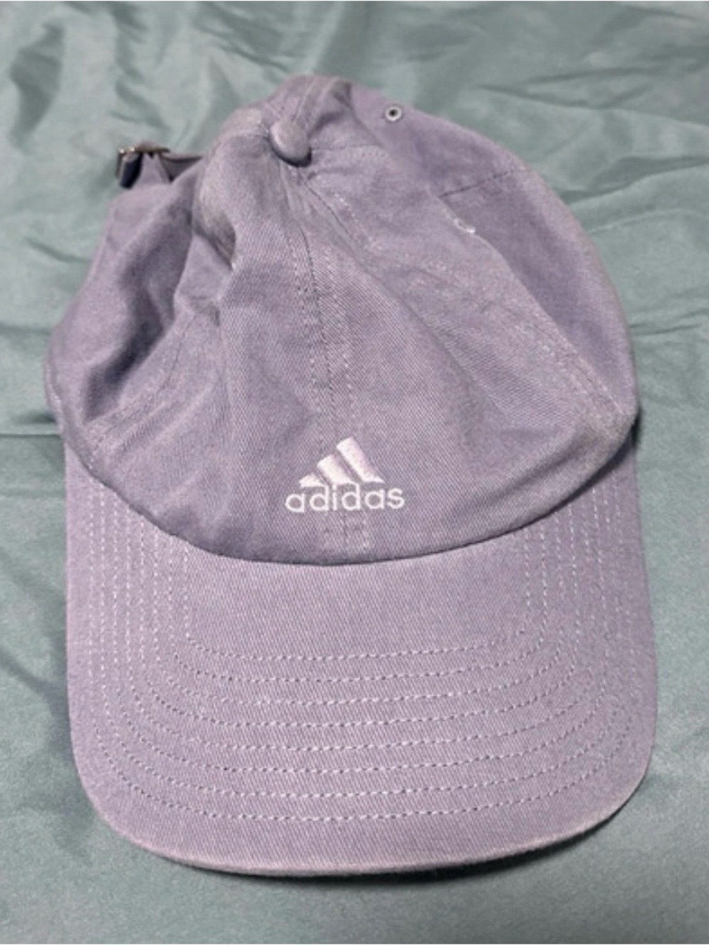 adidas Men's Lavender Purple Baseball Cap with Embroidered Logo